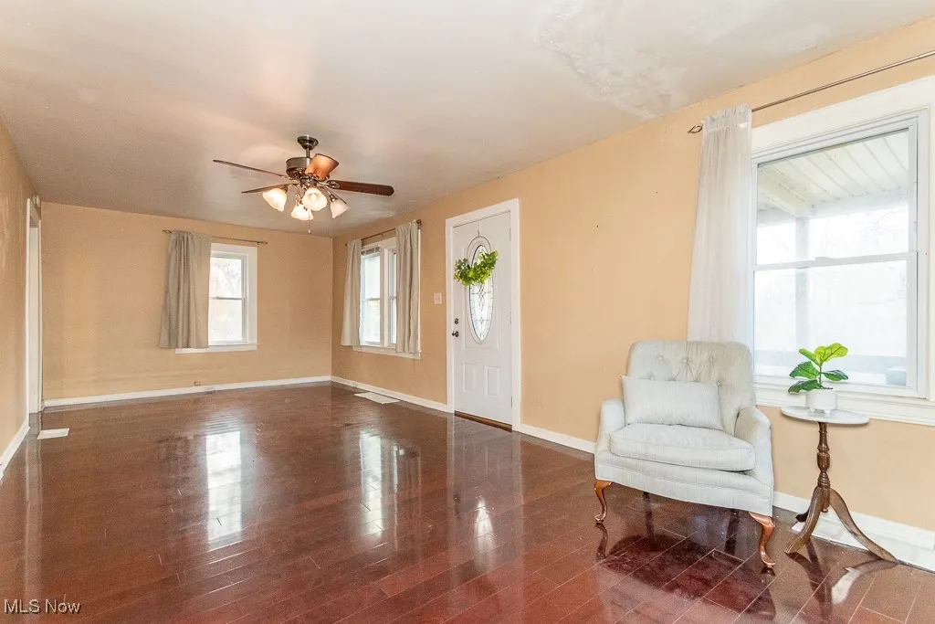 Main level bedroom off the Western end of the living room