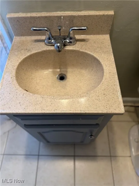 Bathroom view of vanity