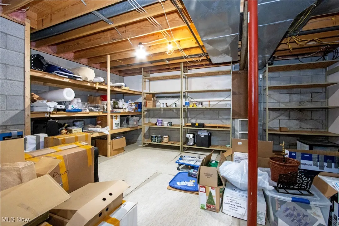 View of storage room