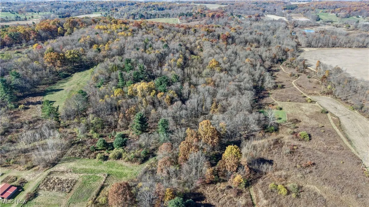 Aerial view of property's location featuring rural landscape