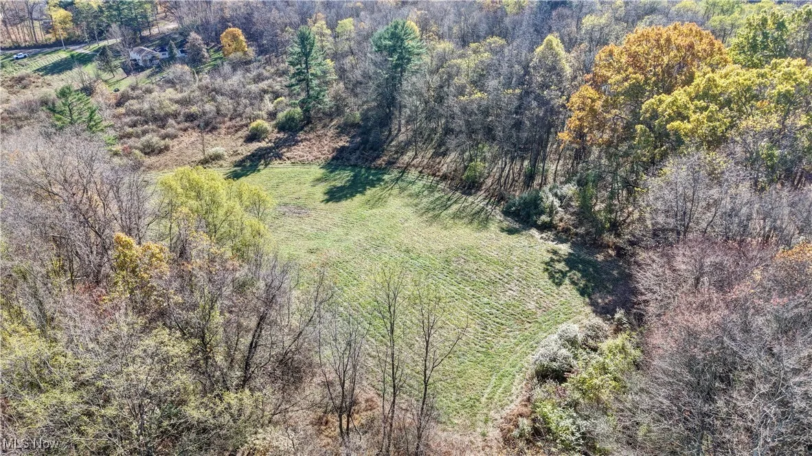Bird's eye view of a heavily wooded area