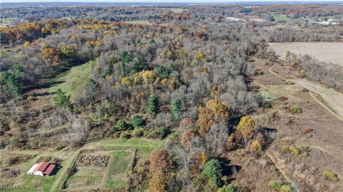 Aerial view of property's location featuring rural landscape