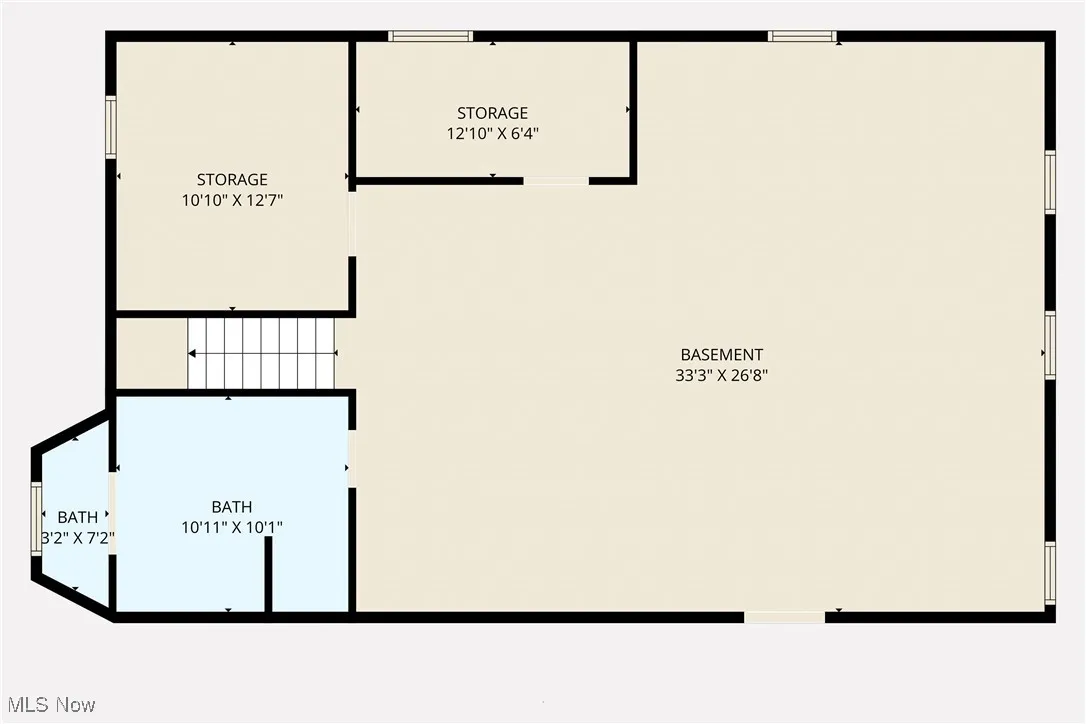 basement View of floor plan / room layout