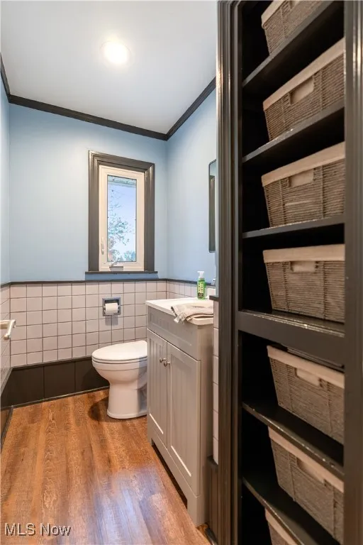 Convenient half bath on the first floor.