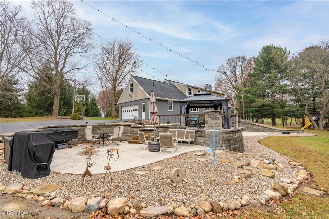 Additional patio space and grilling areas.