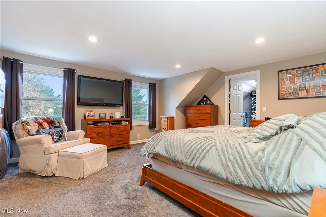 Master bedroom with an enormous closet and en-suite bath.