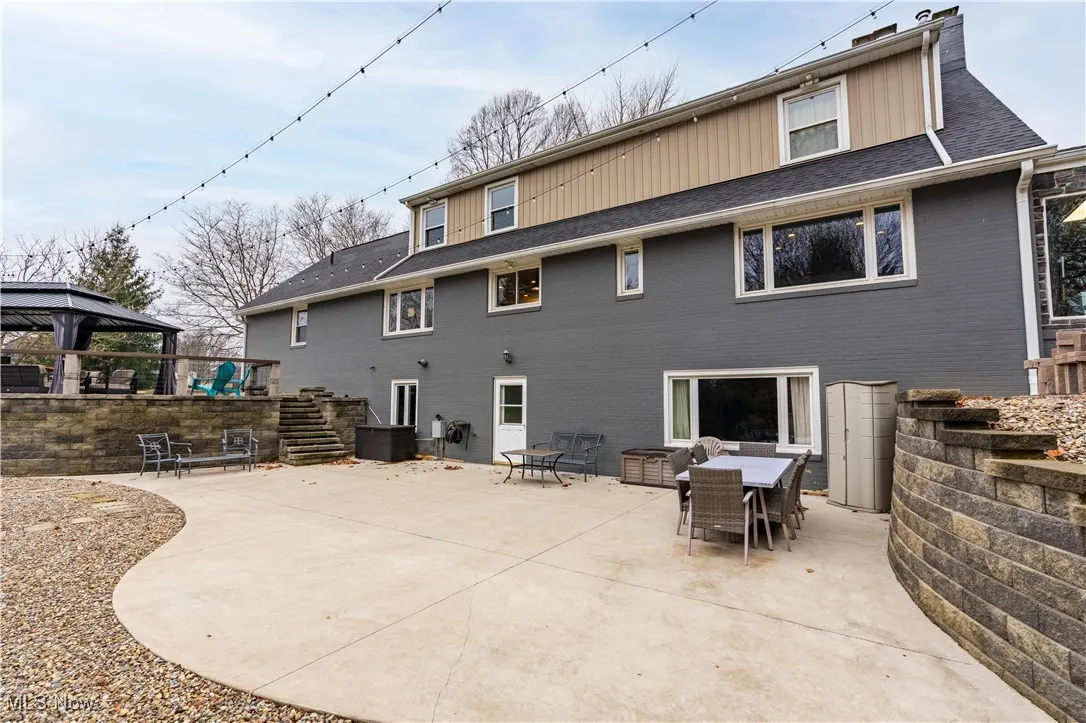 Walk-out lower level to the huge back patio.
