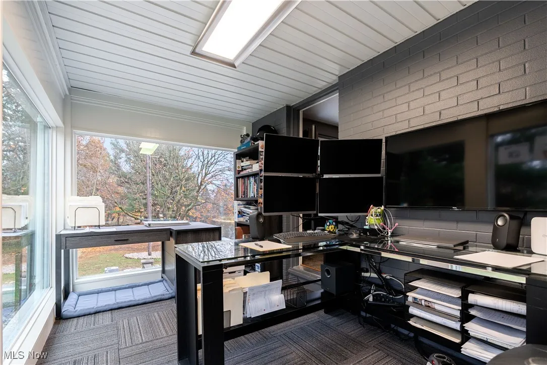 This room can be a first floor office or even used as a sun room.
