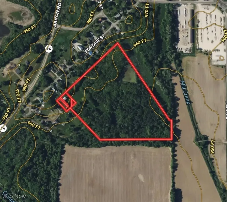 Aerial overview of property's location