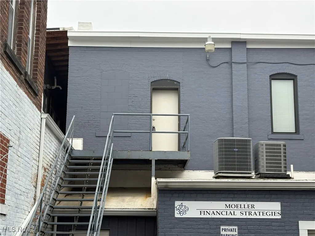 Exterior view of a central air condition unit