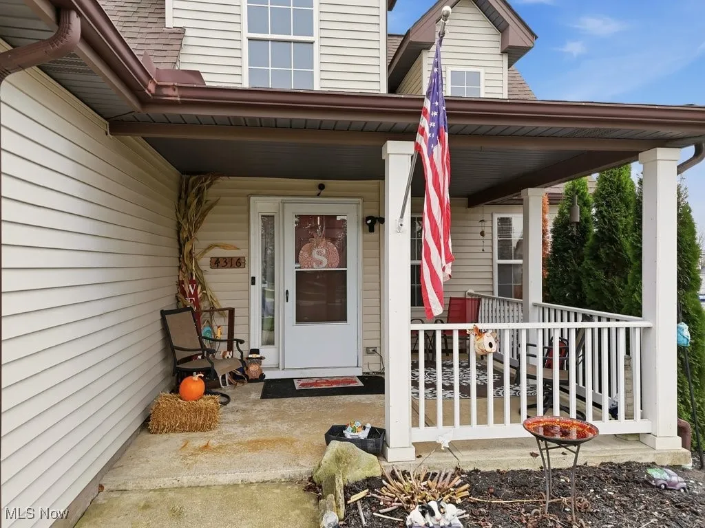 COVERED FRONT PORCH.