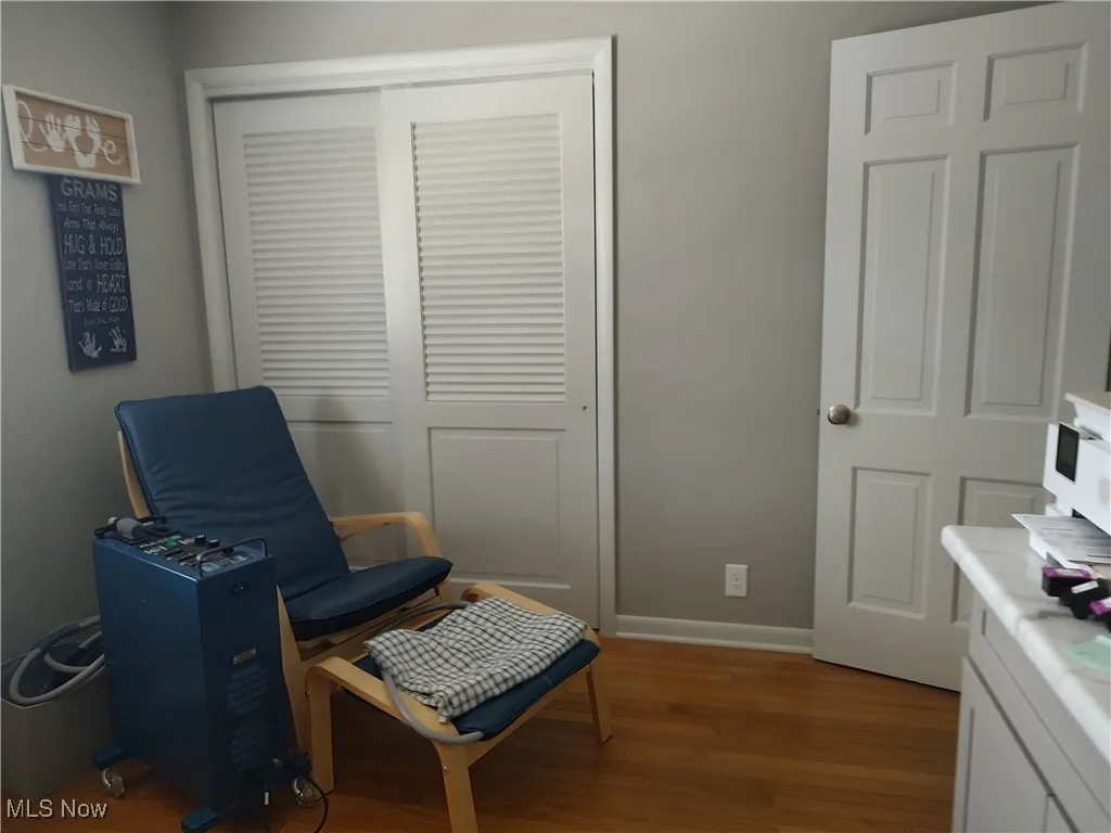 Smallest BR used as an office W/Large Closet