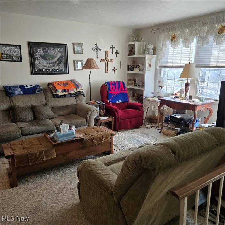 SPACIOUS LIVING ROOM. LOTS OF WINDOWS