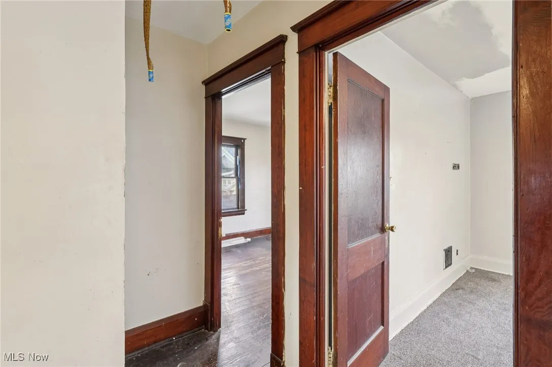 Hall with baseboards