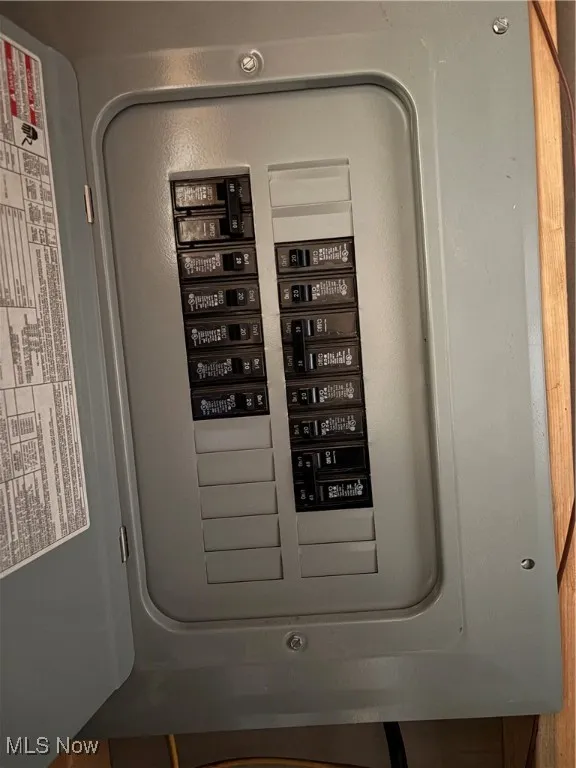 Utility room with electric panel