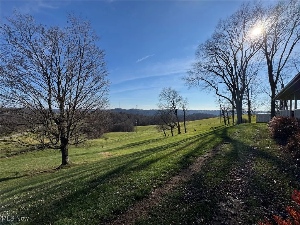 View of grassy yard with a view of rural / pastoral area