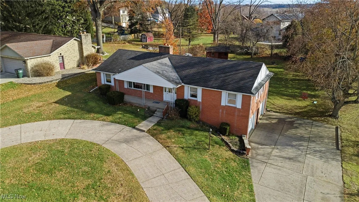 View from above of property