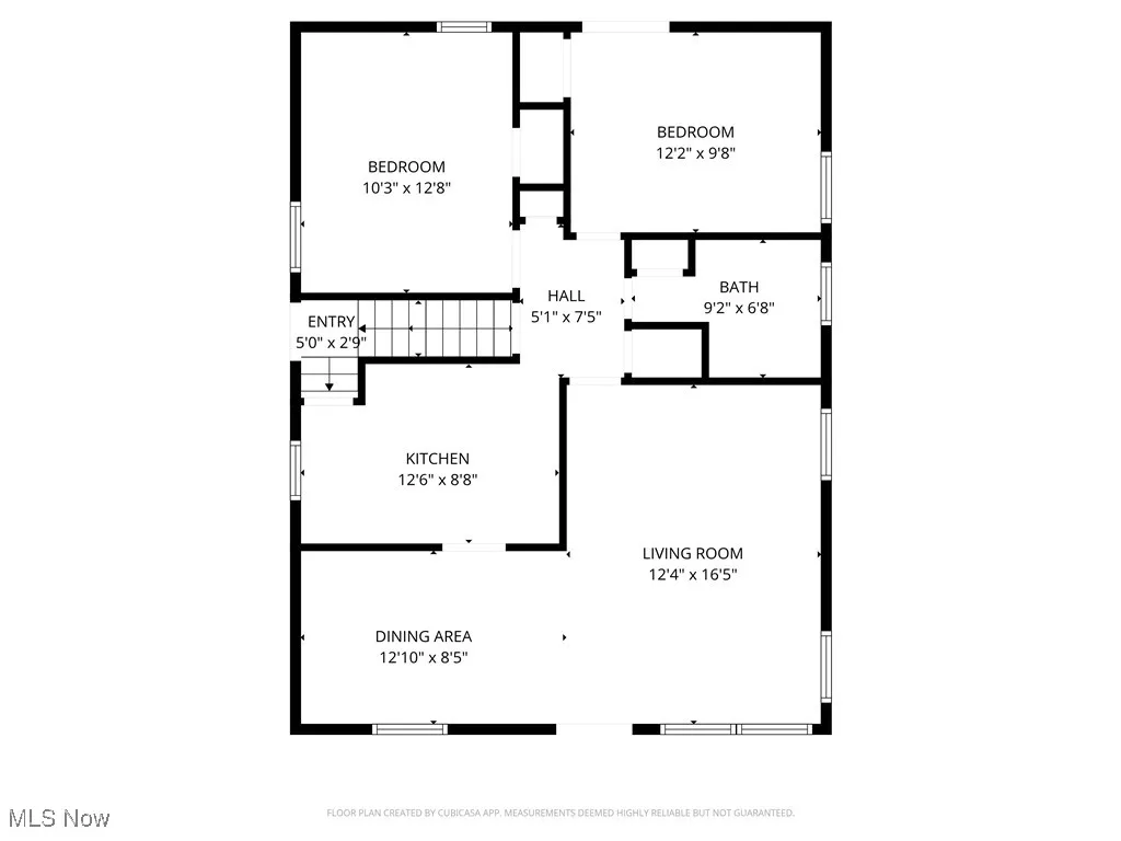 View of main level floor plan