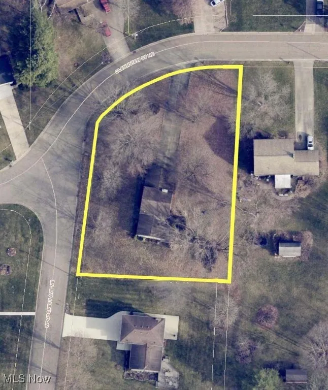 View of property location with property boundaries highlighted