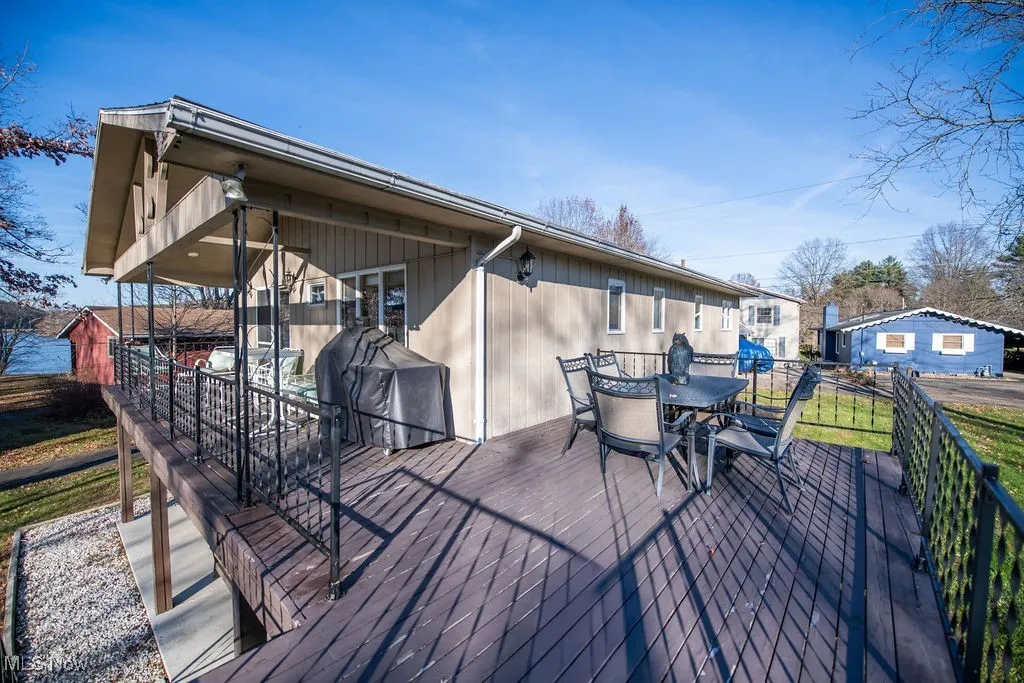 View of rear deck area