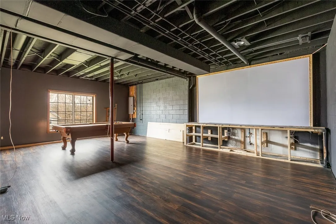 Game room featuring billiards table