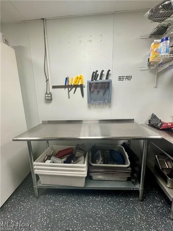 View of laundry area