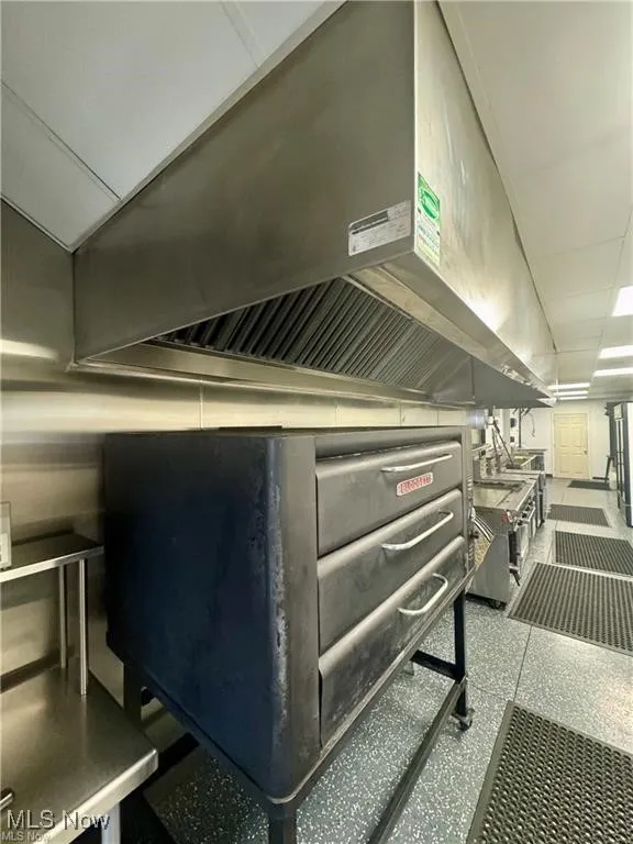 Detailed view of extractor fan