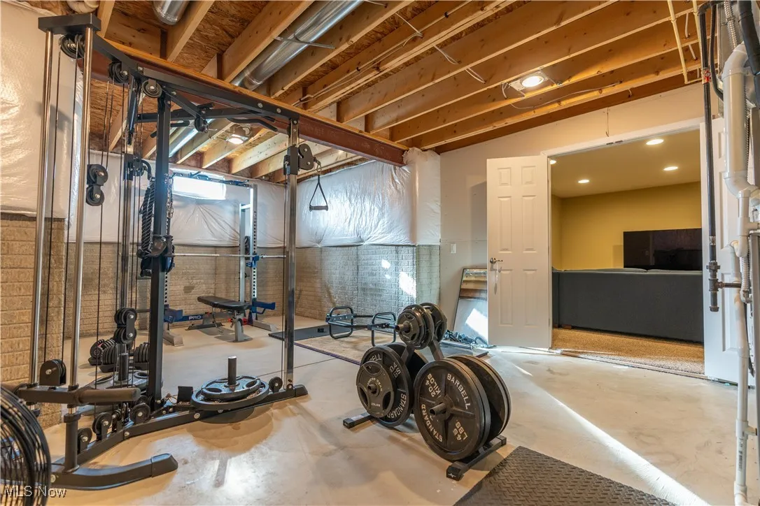 L-shaped Utility/Workout Room