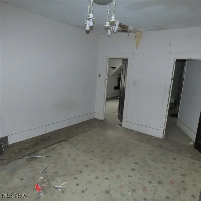 View of unfurnished dining area