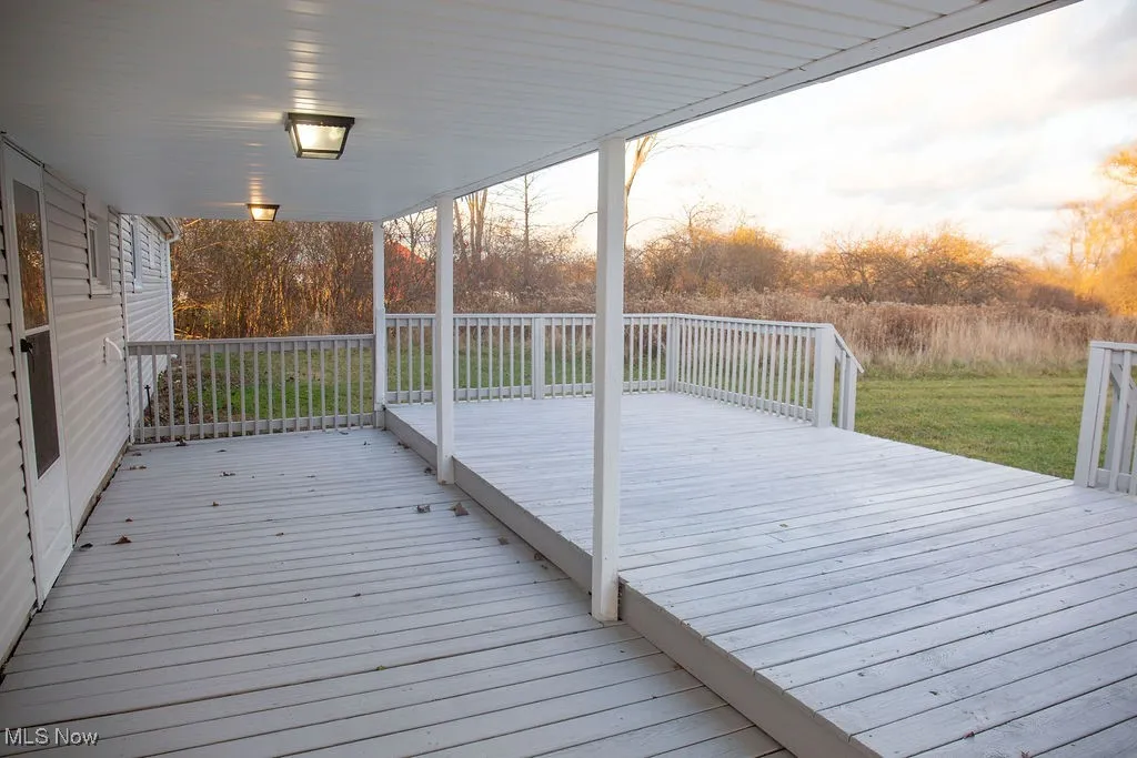 Deck with a yard