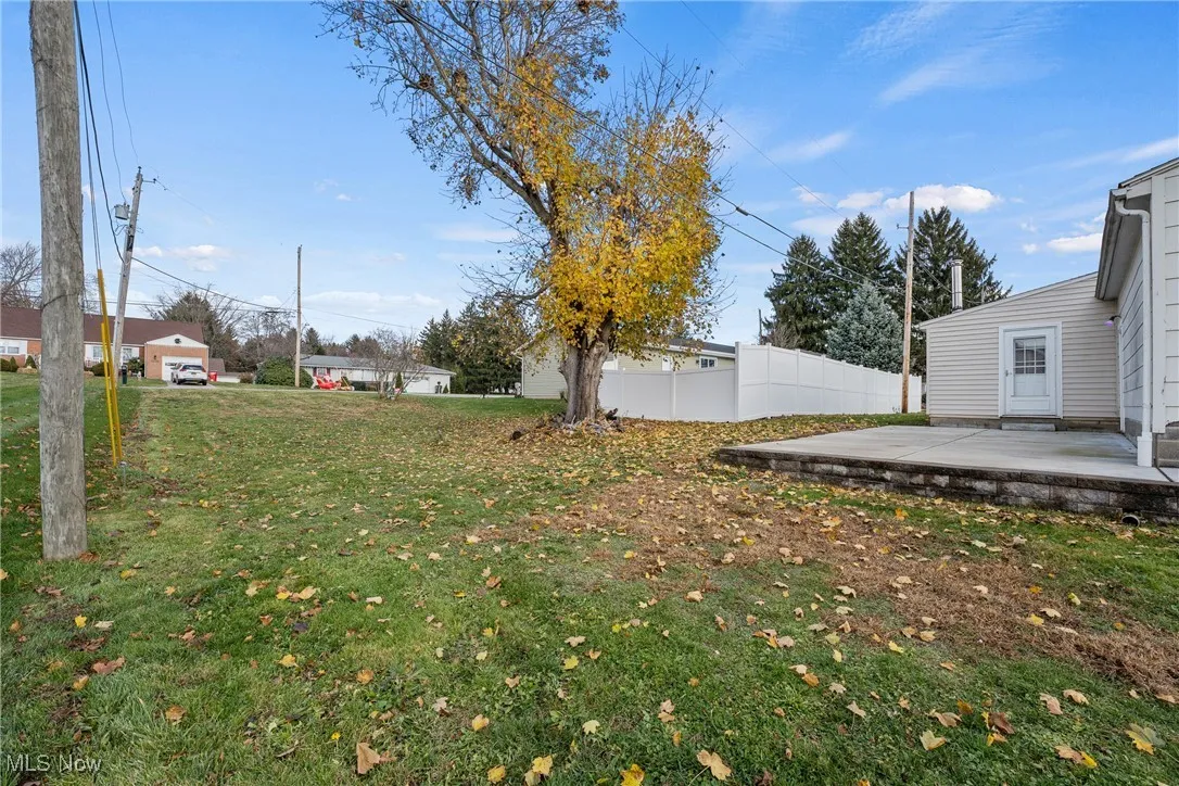 View of yard with a patio