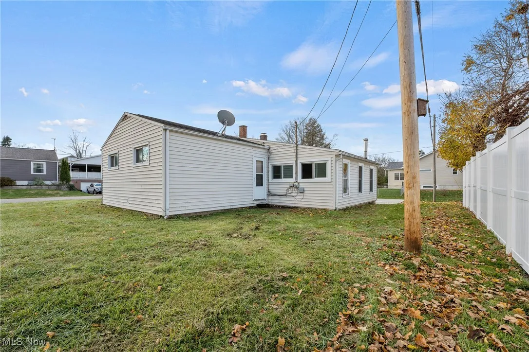 Rear view of property