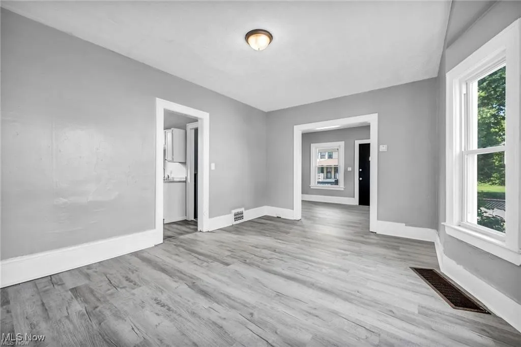 Unfurnished room featuring light hardwood / wood-style floors