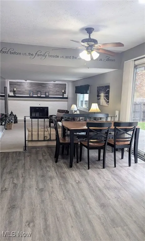 View of Eating Area in Kitchen Overlooking the Family Room