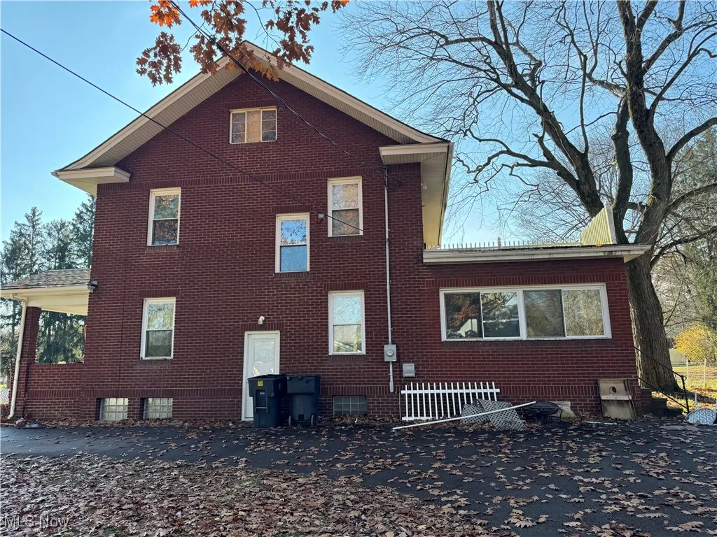 View of home's exterior with brick siding