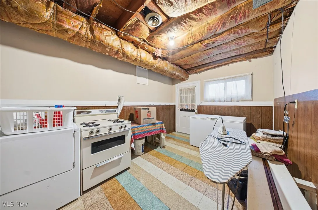 Laundry room with walk out to back yard