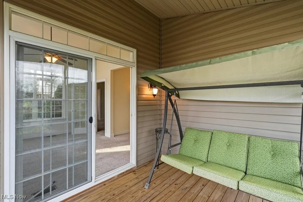 View of screened porch
