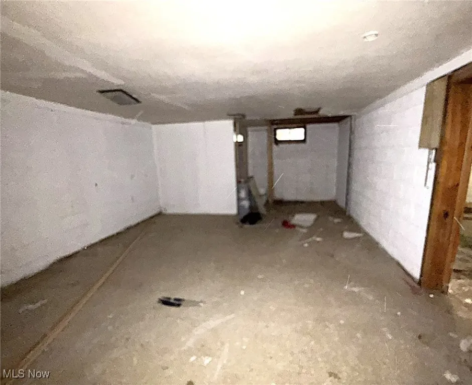 View of unfinished below grade area