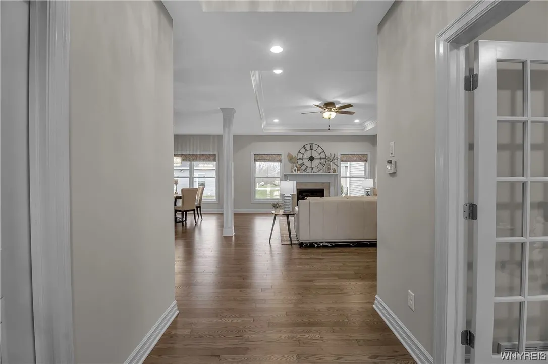 Beautiful hardwood floors and open floor plan