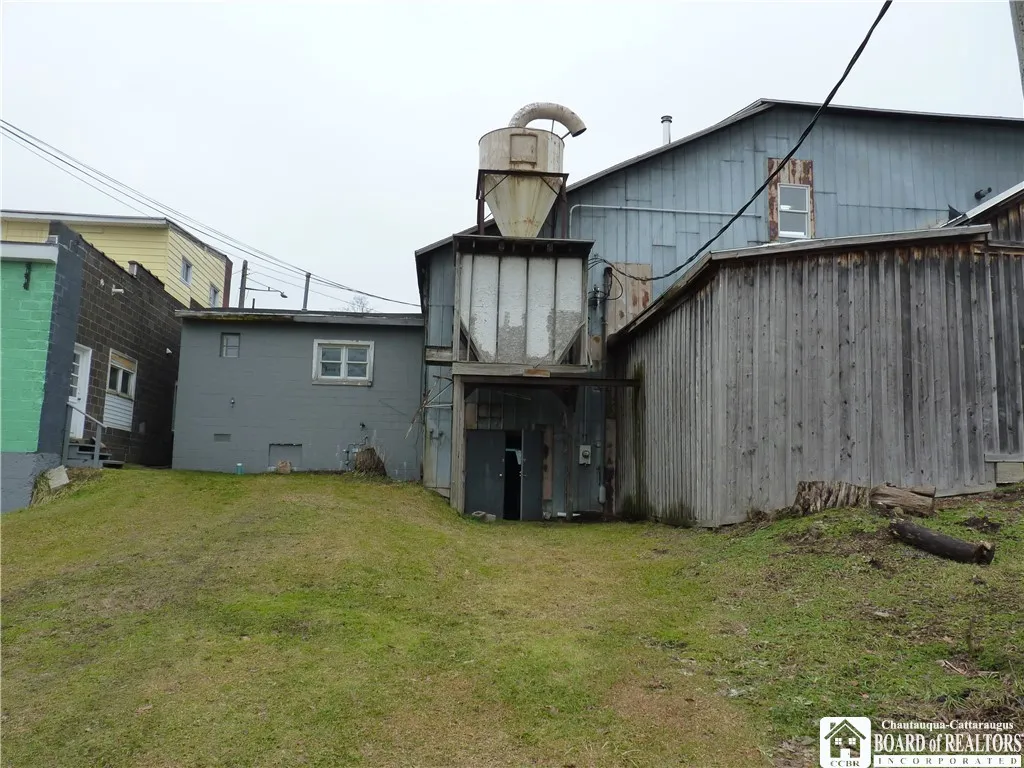 Rear of the building