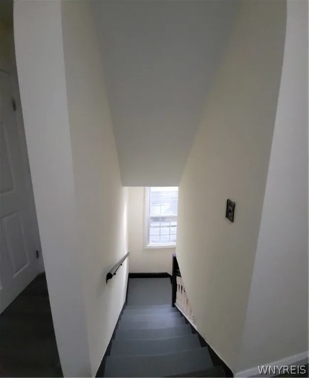 stairway from laundry room