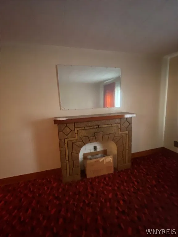 Decorative fireplace upstairs living room