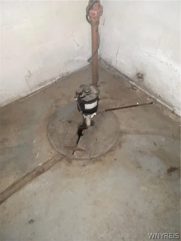 Sump pump in basement