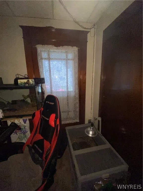 Lower front entry used as a home office