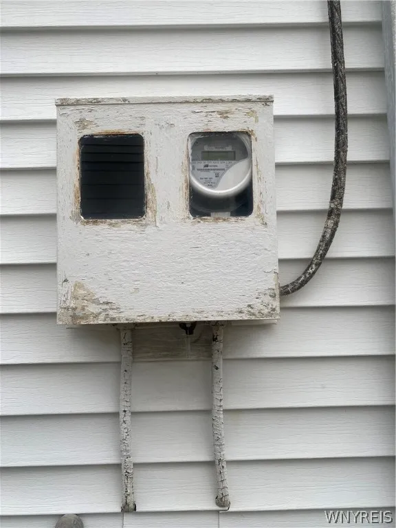 Electric meter outside