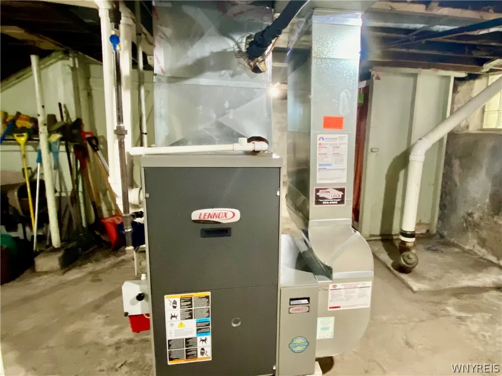 Furnace and air conditioning units replaced in 2009.  Furnace heat exchanger replaced in 2015.