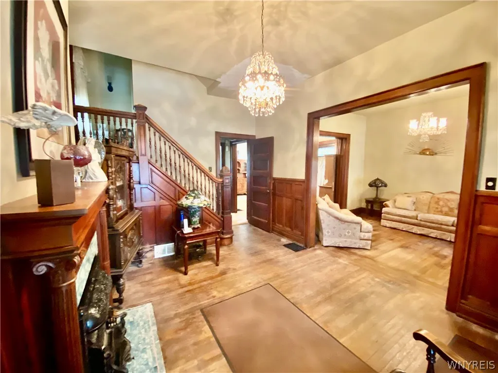 Original woodwork throughout home.