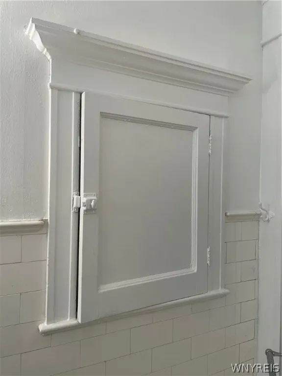 Ample cabinet storage in bathroom
