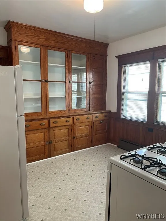 View into kitchen