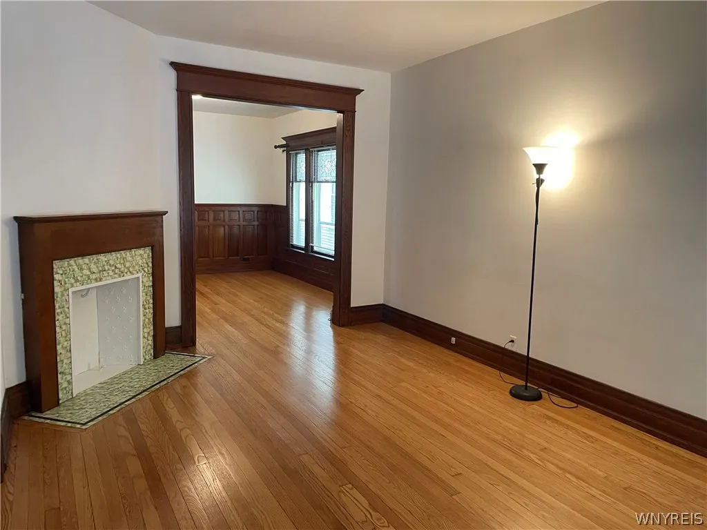 View from living room into the dining room
